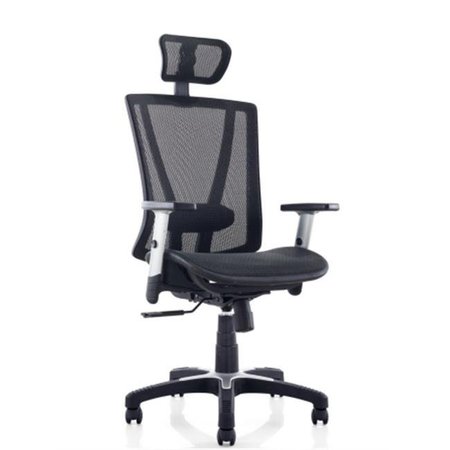 CANARY PRODUCTS Canary Products MSH112BK Fully Meshed Ergo Office Chair with Headrest - Black MSH112BK